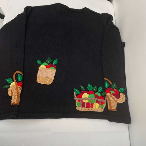 VTG Design Options By Philip & Jane Gordon Button Up Sweater Farmer Market Sz L - Picture 8 of 8